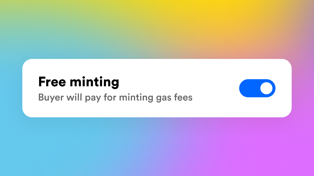 Create NFTs for free on Rarible.com via a new lazy minting feature